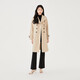 Veromoda Windbreaker Frühlings- und Sommer Taille Revers mittelgroße Farbe Britische Pendeljacke für Frauen 323121021 C13 Light Khaki - Chase Single Xs