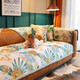 Miaozhan Four Seasons Sofa Cushion Ice Silk Cover Light Luxurious Anti-Slip Soft Sofa Cover Xiaohuan One Piece 90*240cm