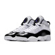 Nike (Nike) Freizeitschuhe Frauenschuhe Sommer Neue Sneakers Air Jordan 6 Ringe GS Sechs-Kronen-Basketballschuhe 323419-104 Schwarz-Weiß-Farben 38 38