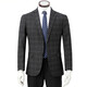 Classic Car (LAOYECHE) High-end Casual Suit Men's Middle-aged Wool Single-Wool Jacket Middle-aged and Elderly Brand Single-Piece Business Suit Plaid Top 2120 Models - Dark Gray 165/84A