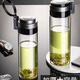 
Sino single-layer glass cup car-mounted men's large capacity portable tea cup with filter mesh thickened water cup XN-6075/6076 Glass cup: 6075-480ML+ cup set cup brush 360ML-695ML