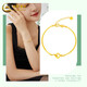 Pulsera de oro de oro de China (oro) Pulseras de oro de cuatro hojas de cuatro hojas Pañeras de moda Gold Fashion Gifts para la esposa y la novia de los cocodrilos de cuatro hojas (alrededor de 4.7 g