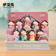 THE RABBIT IVEN Guochao Tang Xiaoyuan Ornaments Blind Box Figures Xi'an Souvenirs Cultural and Creative Gifts Birthday Gifts Women's Office Ornaments Tang Bayi Blind Boxes Full Box of 8 + Display Stand + Gift Bag