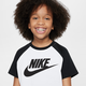 Nike (Nike) Boys et Toddler Ragdoll Sleeves T-shirt et short convient à l'été Nouveau sportif et confortable 9274 657 College Red XS
