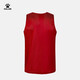 
KELME/Karme football uniforms against training vest group buying fitness team uniforms team uniforms knitted sleeveless T-shirt red and white (XL) code