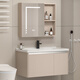Gabinete de baño de Yidashang Lavado de tocador Combinación de la cuenca del baño Basina de cerámica Integrada Basina de cerámica de 40 cm + Gabinete de espejo P3271
