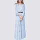 
MeetMetro Mayer French fairy dress for women 2025 autumn new high-end temperament pure and sexy skirt dress long skirt lotus powder [spot lightning] L