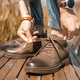 Gao GEs hochhöhenverstärkende Martin Boots Herren Retro High-Top Herren-Arbeitsstiefel Outdoor Echtes Leder unsichtbarer innerer Höhenstiefel schwarz 6,5 cm 0731287ga 37