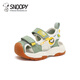 Snoopy (SNOOPY) children's shoes, boys' sandals, new summer Baotou anti-collision river shoes for small and medium-sized children, non-slip breathable beach shoes, matcha green, size 30, suitable for feet length 17.9-18.6cm
