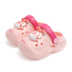 Babu Dou children's shoes girls slippers summer soft bottom baby beach shoes children's hole shoes 117342003 warm pink 160