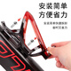 Cavalry Company Cavalry Bicycle Colorful Gradient Water Bottle Holder Strong and Tough Cycling Water Cup Holder Mountain Road Bike Cup Holder Cycling Equipment Accessories Black