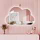 Babuchi Yunduo Make-up Spiegel Spezial geformtes LED-Schlafzimmer Schminktisch Spiegel Haken Haken mit Wand montiertem, dekorativem Spiegel Smart Light HD Hintergrundbeleuchtung.