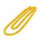 Jinhuang JENVORL Vietnamese sand gold necklace for men, sand gold does not fade for a long time, glossy round beads for men, gold-plated sand gold same necklace for women, 5n round bead chain 33