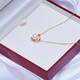 Chishe 18k gold love freshwater pearl pendant for girlfriend fashionable simple design jewelry gift 18k gold-