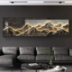 Mopai modern light luxury living room sofa background wall decoration painting 2025 new superimposed painting minimalist high-end hanging painting with backing 240x65cm (suitable for 3.5m sofa) crystal porcelain