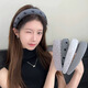 Morning Star Summer Gray Fabric High Headband Women's New Fashion Versatile Headband Hairpin High-end Hair Bundle One wide-brimmed gray bow headband