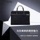 Samsonite briefcase, business and casual handbag, multi-function office and travel shoulder bag, BR6, black 002 (small)