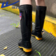 Pull-back rain boots for men, outdoor rainy days, waterproof, non-slip rain boots, rubber shoes, wear-resistant take-out water shoes for the sea, 67-1, black high tube 41
