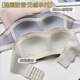 Tiaodega strapless underwear for women in summer small breasts, anti-slip chest, anti-exposed, markless strapless bra, beautiful back bra, no steel ring, single piece white S[32/70AB]