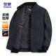 ROMON cotton jacket men's short stand collar thick warm winter business casual jacket men 2167 gray 180