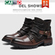 Cartelo Leather Martin Boots Мужская осень и зима, новая британская европейская станция Retro Harle