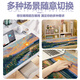 Ruqinlian Landscape Painting Series Mouse Painting Extra Large Oil Painting Men's and Girls' Dormitory Table Workstation Office Computer Desk Pad Keyboard Raised Appearance Thickened Lock Edge Customized Anti-slip and Wear-resistant 12593 Leisure Time Long 800mmX Width 400mmX Thickness 3mm
