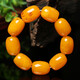 YuanBaDi (YuanBaDi) old beeswax bracelets for men, chicken fat yellow amber bracelets, women’s temperament yellow honey bracelets with certificate, premium men’s beeswax bracelets