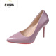 35-45 large size high heels 44 stiletto sexy women's shoes 43 slim wedding shoes 42 men's transvestite shoes single shoes lcy 1001 pink 10 cm 35