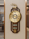El nuevo reloj de pared de reloj de cobre de SANQIHU, sala de estar de reloj creatividad, nuevo estilo chino, atmosférico, calendario, cuelvina, cuartzo, muro de muro Movimiento silencioso LT-6189 Shell más otro