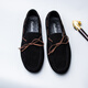 Thunderbolt Caesar Frühling und Herbst neue Männer Beanie Schuhe wahrer Leder koreanischer Stil Super vielseitiger lässige Lederschuhe weiche Sohle atmungsaktiven Fahren 677 Brown 40