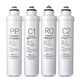 Xinyuan (Xinyuan) eignet sich für den Minea-Wasserreiniger F1 Filterelement Komplette Set von vierstufigem MRO202-4 MRO203-4 1591-50G 1692-50G Filter Allgemeines Zubehör Voller 4 Packs