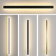 Yilin einfache moderne minimalistische lange Wandlampe Wohnzimmer Schlafzimmer Nachttischlampe Nordic Eingangshalle Lampe Treppenlampe schwarz 60 cm + dreifarbige Dimmung