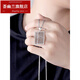 Huiyoulan Platinum Pendant PT950 Men's Platinum Necklace Ruyi Gold Abacus Square Tag Necklace Chinese Valentine's Day Gift Christmas Gift PT950 Platinum Abacus Pendant 10.6-10.69g+