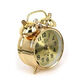WCZ Mecánico despertador Mecánico Pure Mechanical Super gran volumen Hendeshoe Reloj Vintage Retro Retro Nostálgico Manual creativo Bobinado 867 Gold Mechanical Trompeta