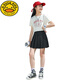 G.Duckkids Little Yellow Duck Girl Kleid 25 Neuer Sommer JK Anzug Kinder Großer Kinder lässig plisderner Rock Mode Kurzrock 9922t-Shirt +1516 Schwarz 120 cm