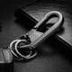 JIUCHENG (JIUCHENG) car keychain motorcycle electric bicycle pendant ring chain men's battery car business waist hanging black 193
