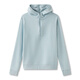 雲上生活【宁静卫衣】连帽微宽松显瘦休闲半拉链卫衣女2025秋V9896 浅水蓝 330G雪花绒（面料娇嫩轻柔洗护） M 155-160cm 体重105斤以内