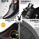 Playboy men's shoes 2025 autumn new casual leather shoes men's genuine leather shoes men's Korean style trendy white shoes 9858 white 38 free belt socks insoles