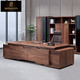 Hanfestin solid wood boss table, simple and modern new Chinese style executive table, general manager's office office furniture, custom president table and chairs 2.0m boss table