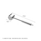 Supor thickened high-quality 304 stainless steel meat hammer, meat loosening hammer, steak hammer, loose meat hammer, pork and beef hammer, meat hammer
