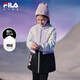 Fila Fila Children's Clothing Children's 2023 Winter Mid-Winter Big Children's Girls Woven Jacket Down Jacket Warm Suit Cool Purple-PU 165