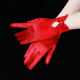 Red Gloves Wedding Bride Xiuhe Wedding Gauze Red Xiuhe Clothing Lace Mesh Retro Satin Short Chinese Satin Dense Beads