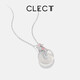 Clect young fish necklace women's 925 silver safety buckle pendant clavicle chain fashion accessories birthday gift for girlfriend