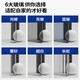九牧（JOMOO）淋浴隔断屏风洗澡卫生间淋浴房浴室洗手台干湿分离隔断墙玄关定制 枪灰 600-690 高2米【透明光玻】