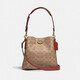蔻驰（COACH）23新款 Willow 系列水桶包中号女士时尚气质单肩手提包可斜跨 C3890 Brass/Tan Rust