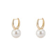 AJIDOU Ajidou earrings, ring splicing pearl earrings counter, the same style, fashionable and versatile, birthday gift for girlfriend and wife