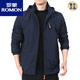 Veste Romon (Romon) Spring et automne à l'automne American American American Iproofroofroofr Men's Men d'âge moyen Veste de sport d'automne noir 9898 Style Plus Velvet 5xl