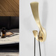 Fandiluo (fandiluo) new Chinese style gold hook single modern simple door back coat hook wardrobe clothes clothes hook light luxury wall hanging 825-Pearl gray small