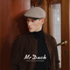 Mr DUCK limited edition British Marling&Evans lambskin cap men's winter high-end forward hat warm taupe (100% merino lambswool)-MW461101 L (58-59cm)