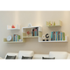 Yuanliang wall-mounted bookshelf upper wall bookshelf U-shaped bookshelf can be punched-free wall storage rack wall hanging wall living room 50 long * 20 wide * 15 high